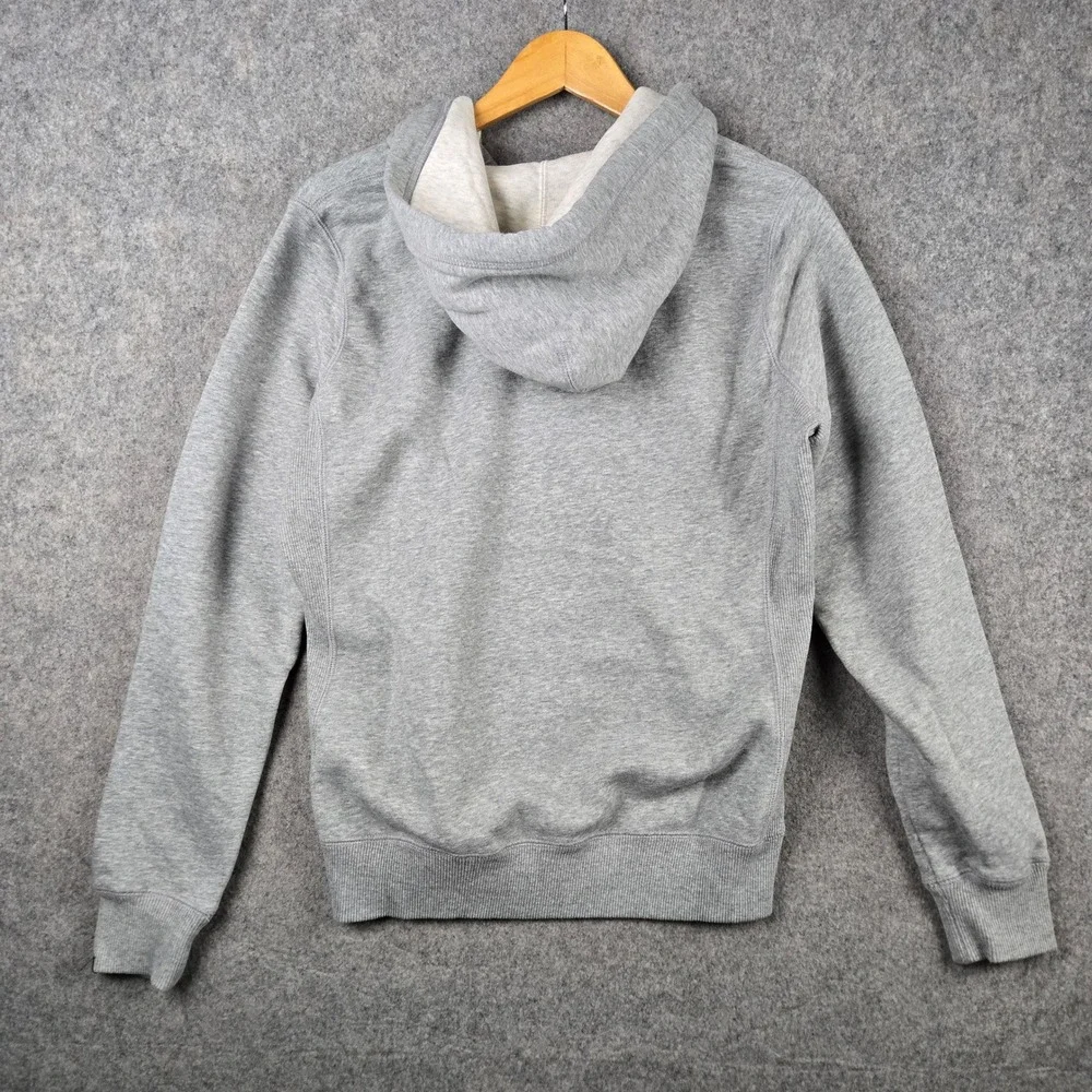 Nike Hoodie Womens Large Gray Full Zip Athletic Dept Swoosh Logo Fleece Jacket